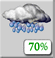 Columbus Day: Rain showers likely before 5pm. Mostly sunny, with a high near 66. West northwest wind 5 to 10 mph. Chance of precipitation is 70%. New rainfall amounts less than a tenth of an inch possible. Columbus Day: Rain Showers Likely
